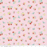 Riley Blake Designs - Bluebirds On Roses - Floral in Pink