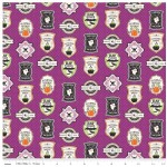 Riley Blake Designs - Halloween - Eek Boo - Shriek Badge in Purple