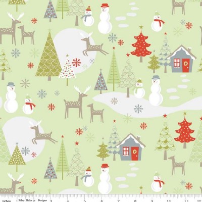Riley Blake Designs - Holiday - Merry Little Christmas in Green