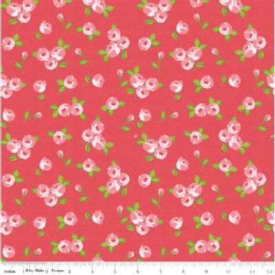 Riley Blake Designs - Kewpie - Floral in Red