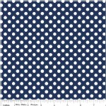Riley Blake Designs - Knit Basics - Dots in Navy