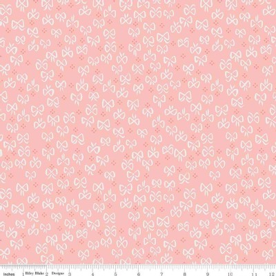 Riley Blake Designs - Little Red In the Woods - Bows in Pink
