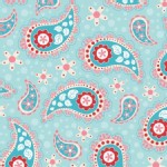 Riley Blake Designs - Sugar and Spice - Paisley in Blue
