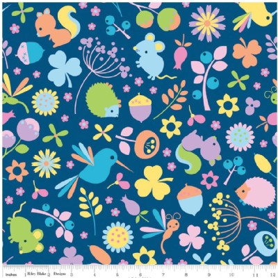 Riley Blake Designs - Wildflower Meadow - Wildflower Main in Blue