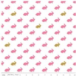 Riley Blake Designs - Wonderland - Rabbit in Pink