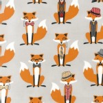 Robert Kaufman Fabrics - Fox and The Houndstooth - Foxes in Grey