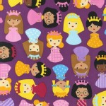 Robert Kaufman Fabrics - Girl Friends - Princesses in Jewel