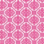 Robert Kaufman Fabrics - Laguna Jersey Prints - Tile Damask in Pink