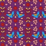 Robert Kaufman Fabrics - Little Kukla - Partridge Love in BRIGHT