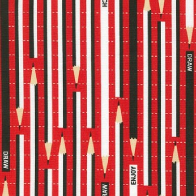 Robert Kaufman Fabrics - Novelty - Draw in Red