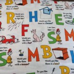 Robert Kaufman Fabrics - RK Kids - Cat In The Hat - Alphabets in White