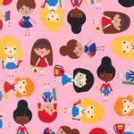Robert Kaufman Fabrics - RK Kids - Back to School  in Pink