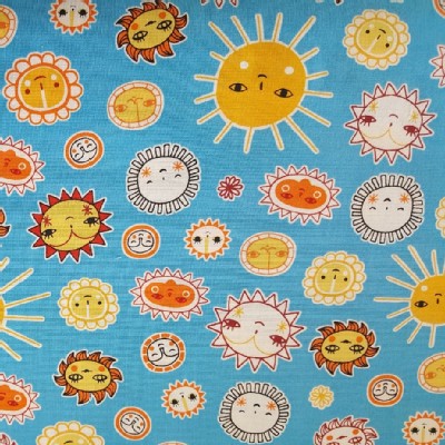 Robert Kaufman Fabrics - RK Kids - Little Senoritas - Sunny in Aqua