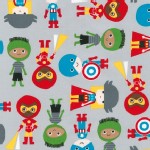 Robert Kaufman Fabrics - Super Kids - Adventure in Gray