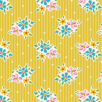 Tilda Fabrics - Apple Butter - Nancy in Yellow
