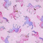 Timeless Treasures - Kids - Sparkly Unicorns in Sparkle