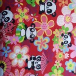 Trans Pacific Textiles - TPT - Panda Play in Red