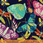Windham Fabrics - Butterfly Dance - Butterflies in Navy